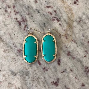 Kendra Scott Teal Elle earrings